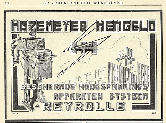 Advertentie Hazemeyer uit de Werkgever (1929)