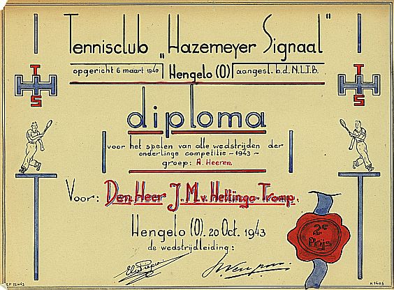 Tennisclub Hazemeyer 1943