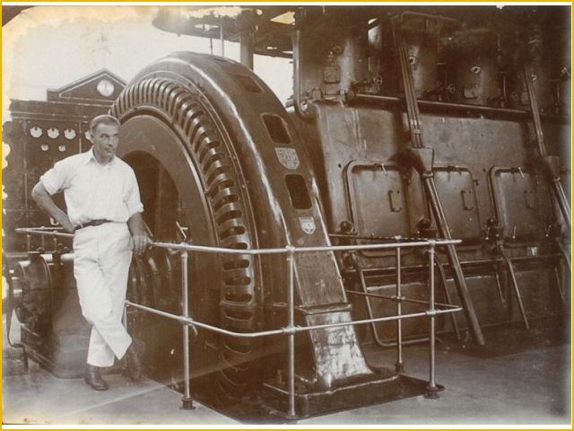 electrische centrale op java met heemaf generator 1928 - tropenmuseum