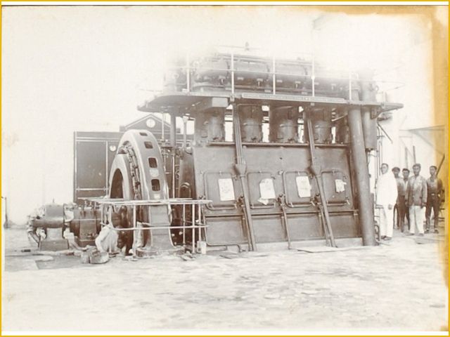 montage machine elektrische centrale java met heemaf 1928