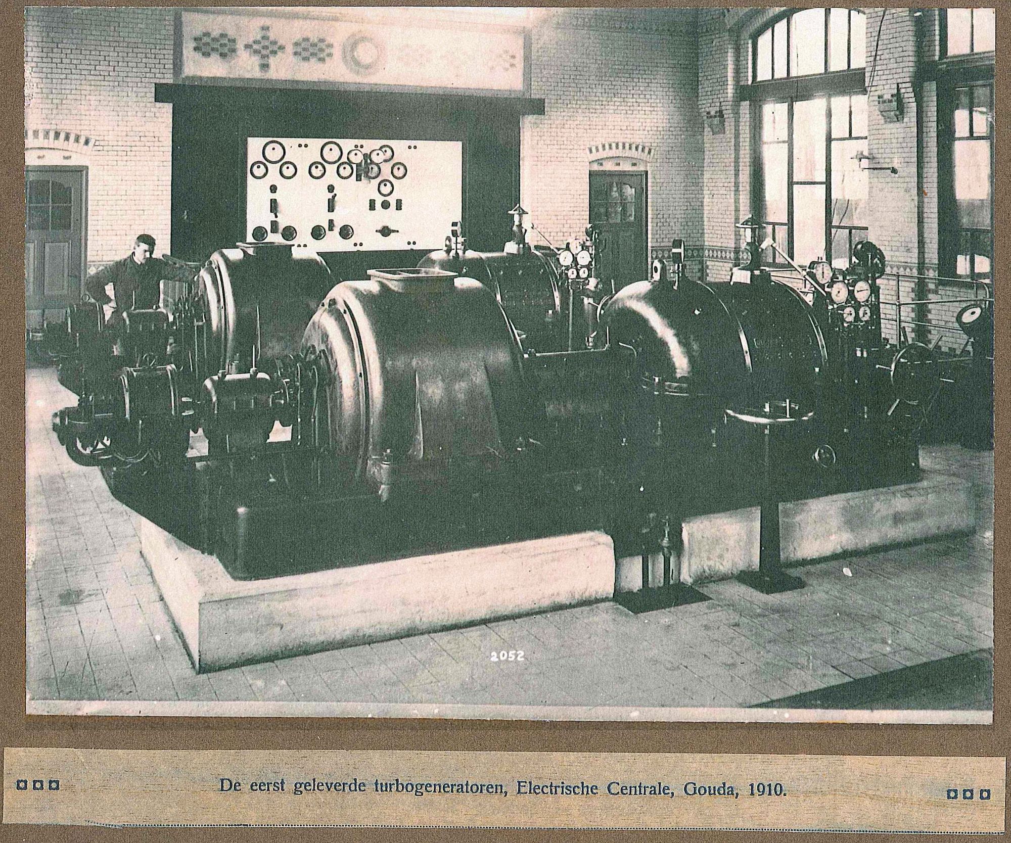 Turbogeneratoren van Smit Slikkerveer voor Gouda 1910