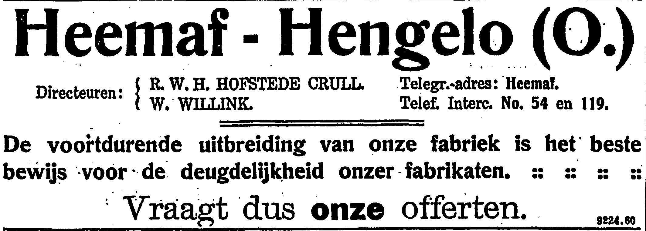 Reclame 1913