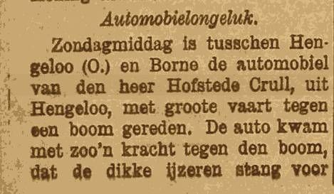 Automobielongeluk Hofstede Crull 1908