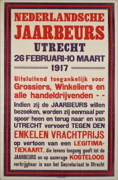 Eerste jaarbeurs Utrecht 1917